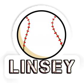 Linsey Autocollant Baseball Image