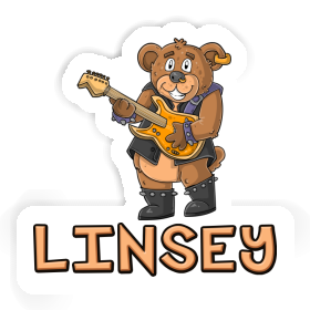 Autocollant Ours rockeur Linsey Image