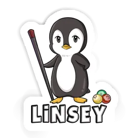 Linsey Autocollant Joueur de billard Image