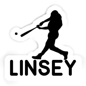 Autocollant Linsey Joueur de baseball Image