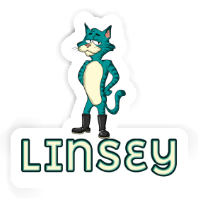 Linsey Autocollant Chat Image