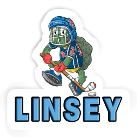 Autocollant Joueur de hockey sur glace Linsey Image
