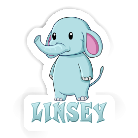 Sticker Elephant Linsey Image