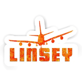 Linsey Autocollant Avion Image