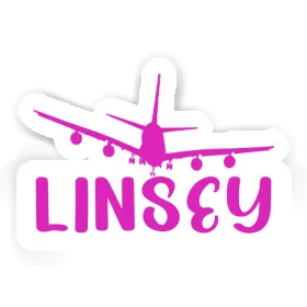 Autocollant Linsey Avion Image