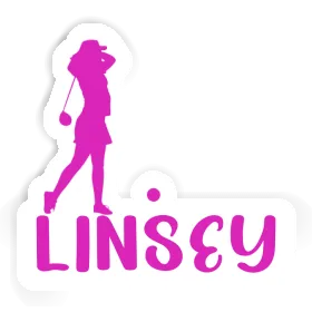 Linsey Sticker Golfer Image
