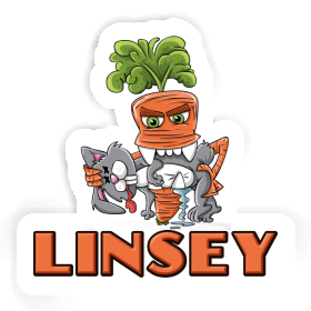 Autocollant Linsey Carotte monstre Image