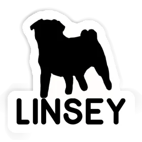 Mops Aufkleber Linsey Image