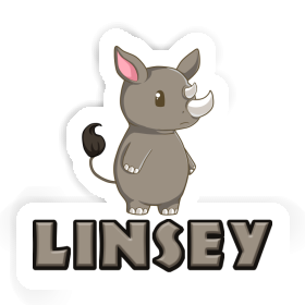 Linsey Sticker Rhinoceros Image