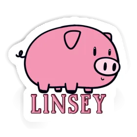 Cochon Autocollant Linsey Image