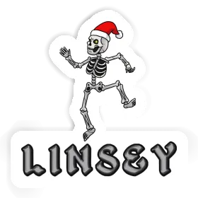 Autocollant Squelette de Noël Linsey Image