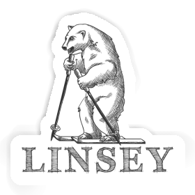 Linsey Autocollant Skieur Image