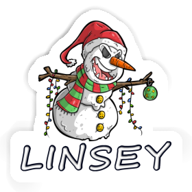 Bonhomme de neige Autocollant Linsey Image