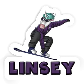Linsey Sticker Snowboarder Image