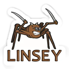 Aufkleber Kampfspinne Linsey Image