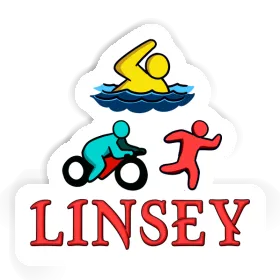 Linsey Sticker Triathlete Image