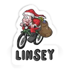 Autocollant Cycliste Linsey Image