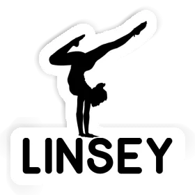 Autocollant Linsey Femme de yoga Image