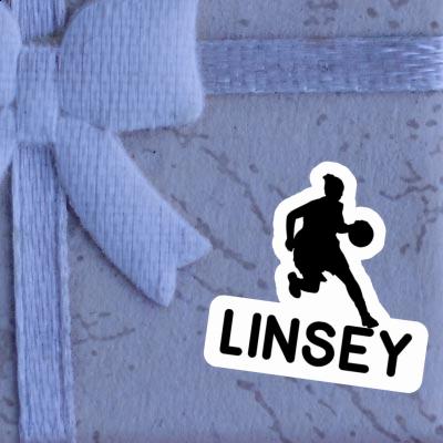Autocollant Linsey Joueuse de basket-ball Image