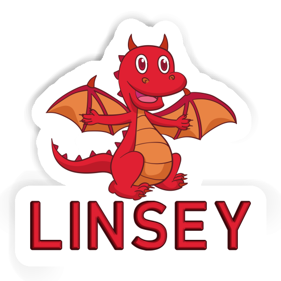 Linsey Sticker Baby-Drache Notebook Image