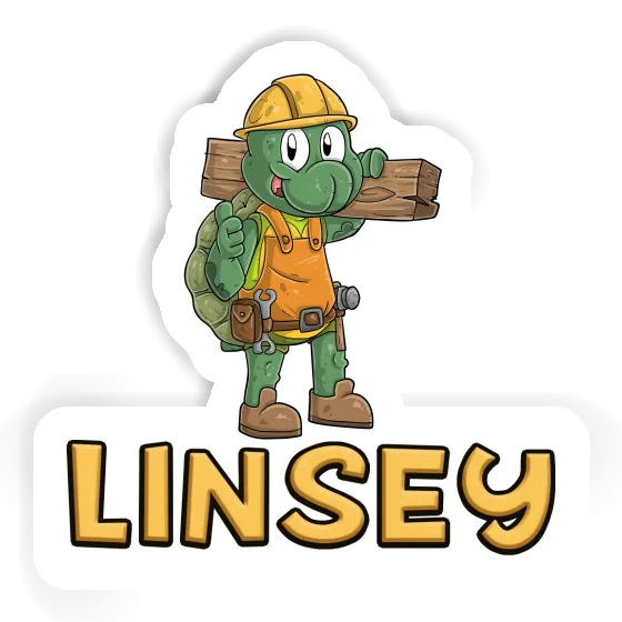 Construction worker Sticker Linsey Gift package Image