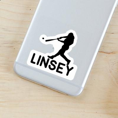 Autocollant Linsey Joueur de baseball Autocollant Linsey Joueur de baseball Image