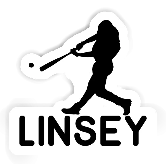 Autocollant Linsey Joueur de baseball Laptop Autocollant Linsey Joueur de baseball Laptop Image