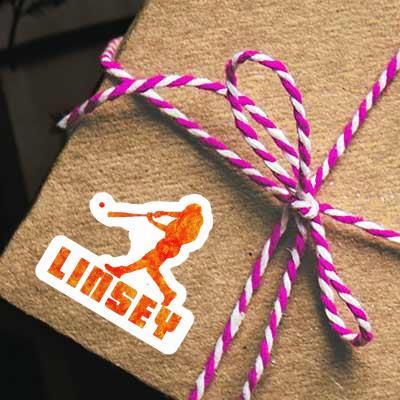 Aufkleber Linsey Baseballspieler Laptop Image