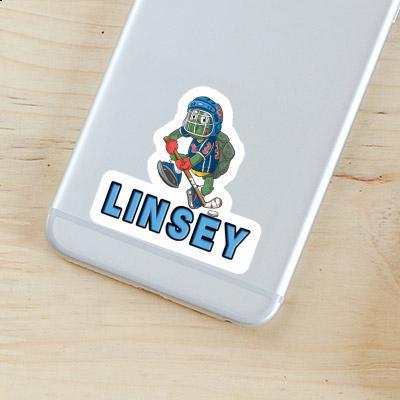 Autocollant Joueur de hockey sur glace Linsey Autocollant Joueur de hockey sur glace Linsey Image