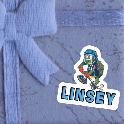 Sticker Ice-Hockey Player Linsey Laptop Image