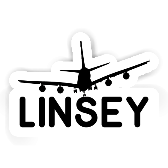 Linsey Autocollant Avion Notebook Image