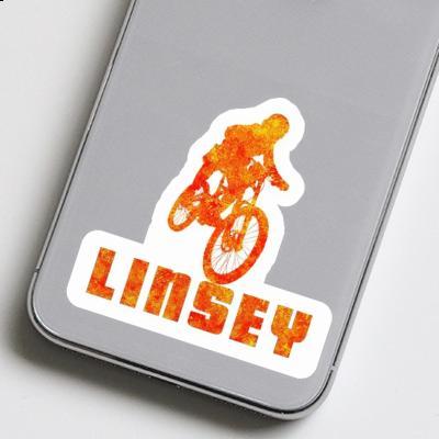 Linsey Autocollant Freeride Biker Laptop Image