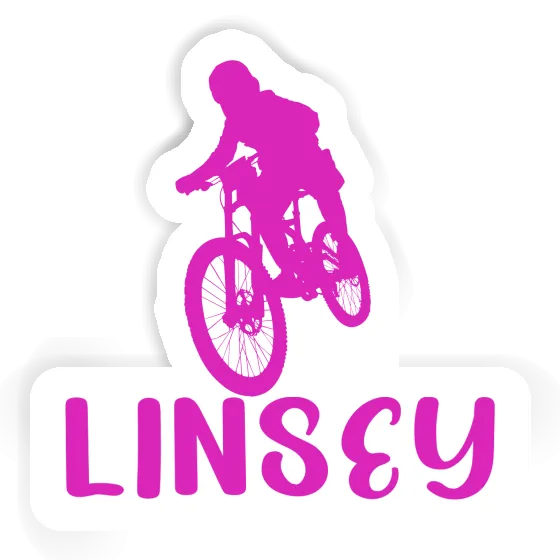 Linsey Autocollant Freeride Biker Laptop Image