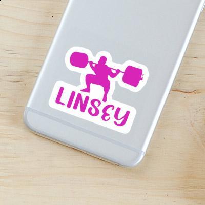 Sticker Weightlifter Linsey Laptop Image