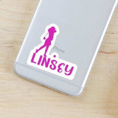 Linsey Sticker Golfer Notebook Image