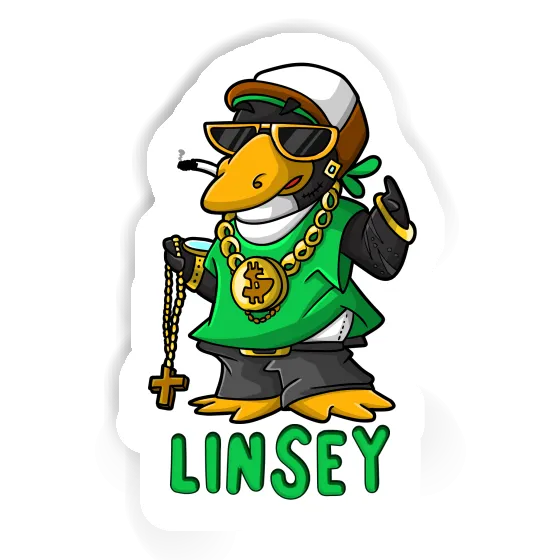 Linsey Sticker Hip-Hop-Pinguin Notebook Image