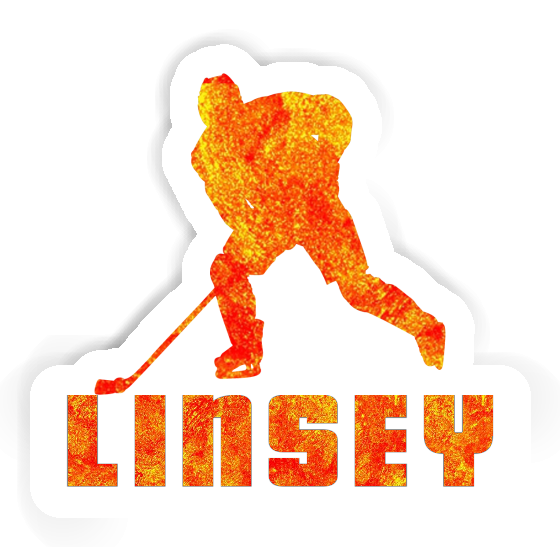 Joueur de hockey Autocollant Linsey Notebook Joueur de hockey Autocollant Linsey Notebook Image