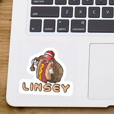 Weihnachts-Hotdog Sticker Linsey Notebook Image