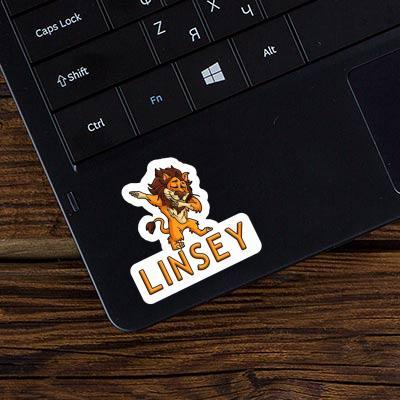 Linsey Aufkleber Löwe Notebook Image