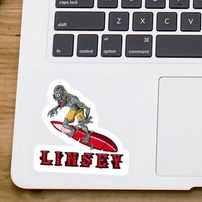 Surfeur Autocollant Linsey Laptop Image