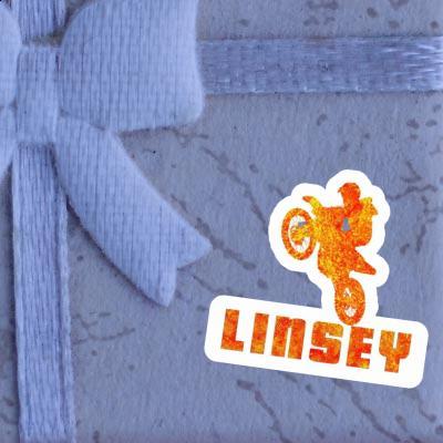 Motocross-Fahrer Aufkleber Linsey Notebook Image