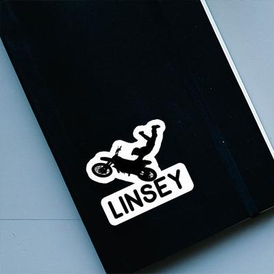 Linsey Sticker Motocross Rider Notebook Image
