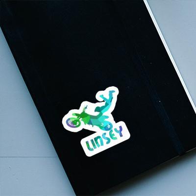 Linsey Sticker Motocross-Fahrer Laptop Image