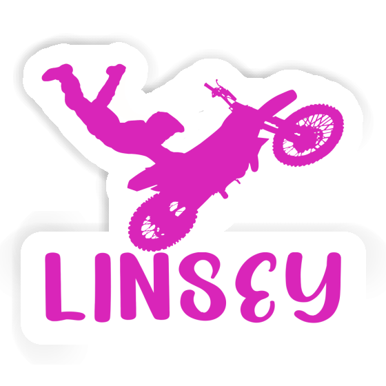 Aufkleber Linsey Motocross-Fahrer Notebook Image