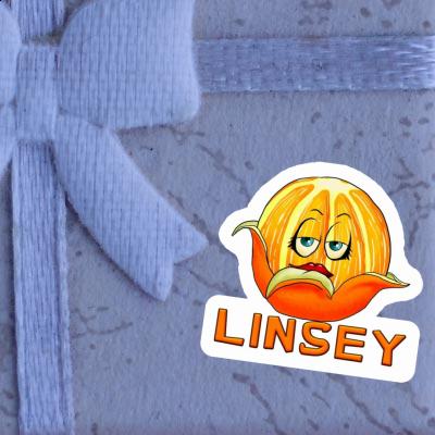 Sticker Linsey Orange Laptop Image
