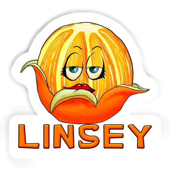 Sticker Linsey Orange Notebook Image