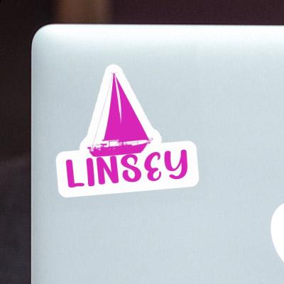 Sticker Sailboat Linsey Laptop Image