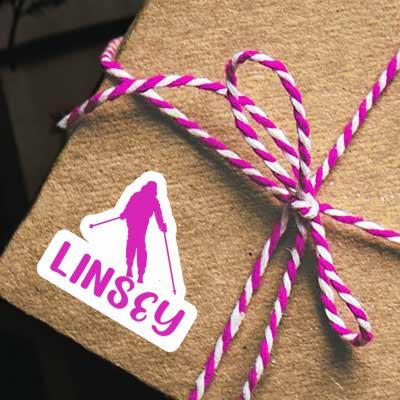 Sticker Skier Linsey Laptop Sticker Skier Linsey Laptop Image