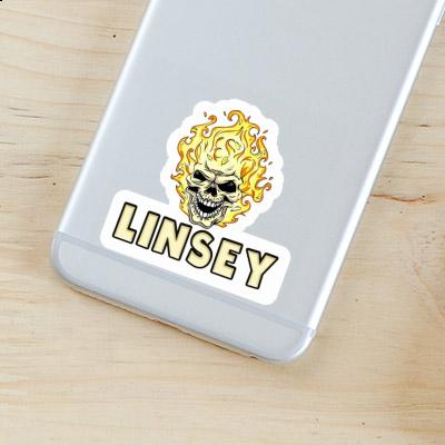 Autocollant Linsey Tête de mort Notebook Image