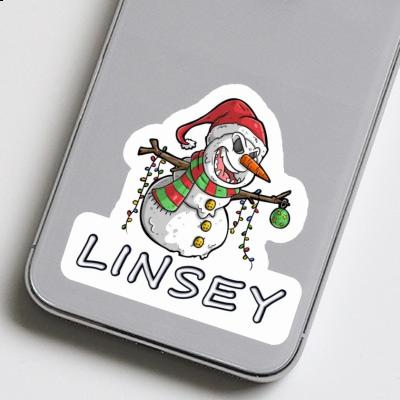 Sticker Snowman Linsey Gift package Image